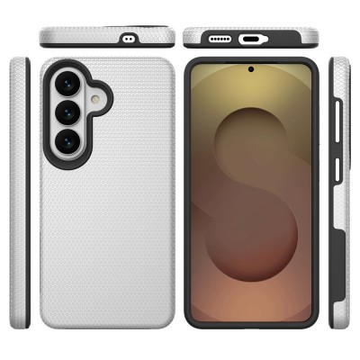 „TUKU“ Shockproof Magsafe hard silicone case - silver (Galaxy S26+)