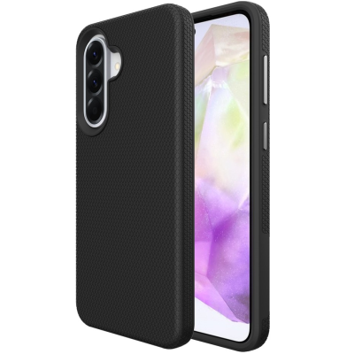 „TUKU“ Shockproof Magsafe hard silicone case - black (Galaxy A57)