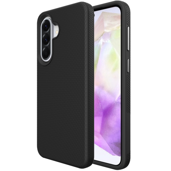 „TUKU“ Shockproof Magsafe hard silicone case - black (Galaxy A57)