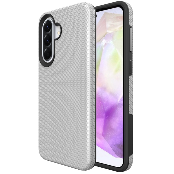 „TUKU“ Shockproof Magsafe hard silicone case - silver (Galaxy A57)