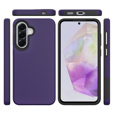 „TUKU“ Shockproof Magsafe hard silicone case - Purple (Galaxy A57)