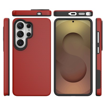 „TUKU“ Shockproof Magsafe hard silicone case - Red (Galaxy S25 Ultra)