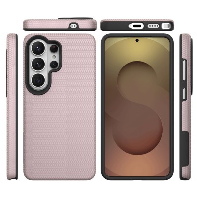 „TUKU“ Shockproof Magsafe hard silicone case - pink (Galaxy S25 Ultra)
