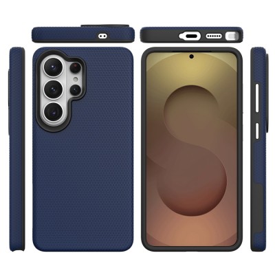 „TUKU“ Shockproof Magsafe hard silicone case - Blue (Galaxy S25 Ultra)