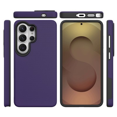 „TUKU“ Shockproof Magsafe hard silicone case - Purple (Galaxy S25 Ultra)