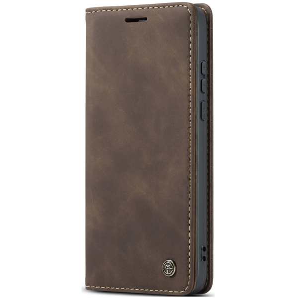 „CaseMe“ Retro Solid Flip Case - Brown (iPhone Xr)