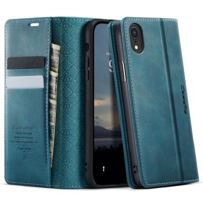 „CaseMe“ Retro Solid Flip Case - Green (iPhone Xr)