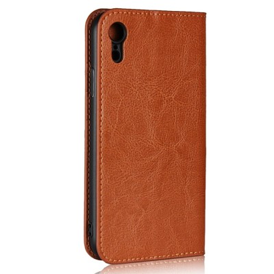 "Binfen" flip book case - brown (iPhone Xr)