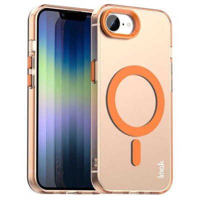 "IMAK" Candy MagSafe Matte Hard Silicone (TPU) Case - orange (iPhone 17e / 16e)