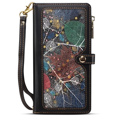 "ESEBLE" Solid Case with Detachable Wallet - Black (iPhone 16)