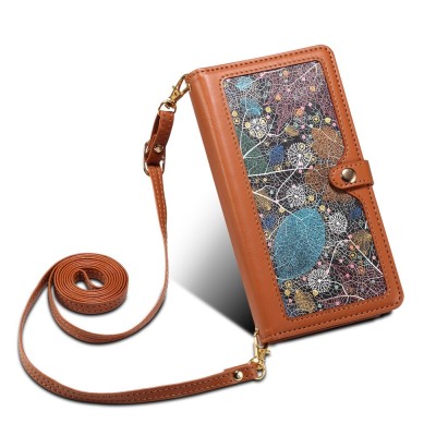 "ESEBLE" Solid Case with Detachable Wallet - Brown (Galaxy A55)