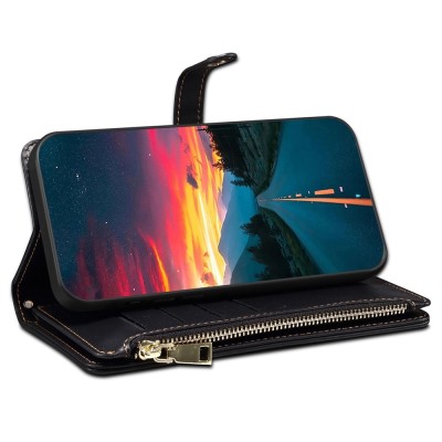 "ESEBLE" Solid Case with Detachable Wallet - Black (iPhone 17e / 16e)