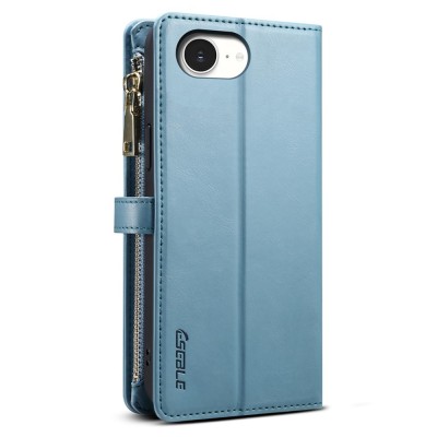 "ESEBLE" Solid Case with Detachable Wallet - Blue (iPhone 17e / 16e)