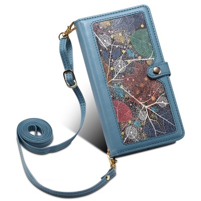 "ESEBLE" Solid Case with Detachable Wallet - Blue (iPhone 17e / 16e)