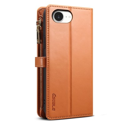 "ESEBLE" Solid Case with Detachable Wallet - Brown (iPhone 17e / 16e)