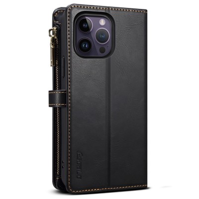 "ESEBLE" Solid Case with Detachable Wallet - Black (iPhone 16 Pro)