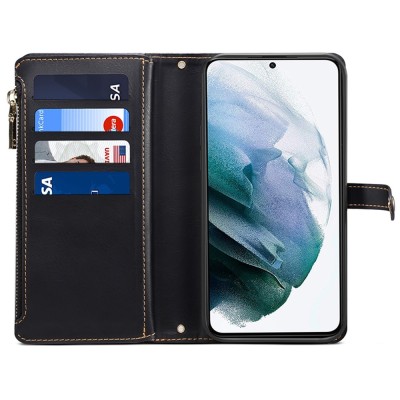 "ESEBLE" Solid Case with Detachable Wallet - Black (Galaxy S24+)