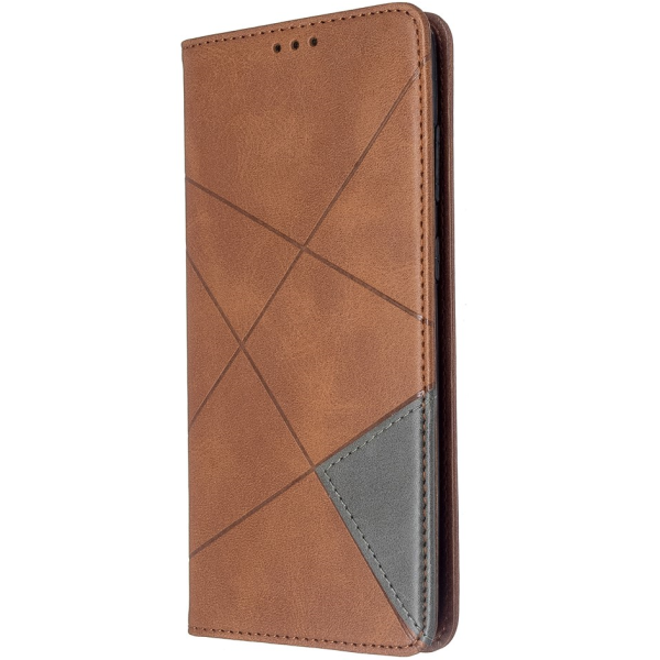 "Binfen" Geometric Flip Book Case - Brown (Galaxy S20+)