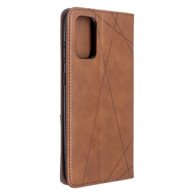 "Binfen" Geometric Flip Book Case - Brown (Galaxy S20+)