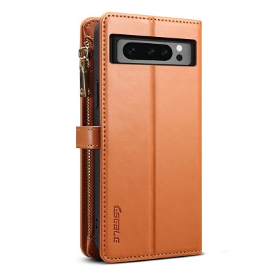 "ESEBLE" Solid Case with Detachable Wallet - Brown (Pixel 8 Pro)