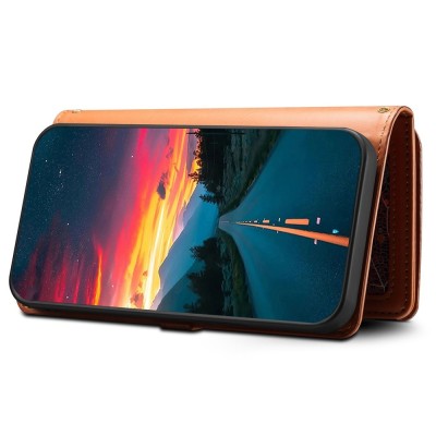 "ESEBLE" Solid Case with Detachable Wallet - Brown (Galaxy S25)