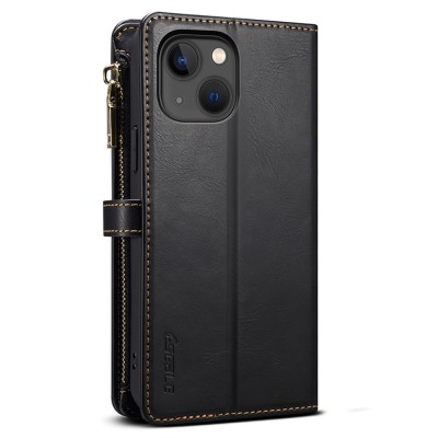 "ESEBLE" Solid Case with Detachable Wallet - Black (iPhone 15)