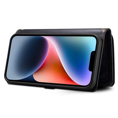 "ESEBLE" Solid Case with Detachable Wallet - Black (iPhone 15)