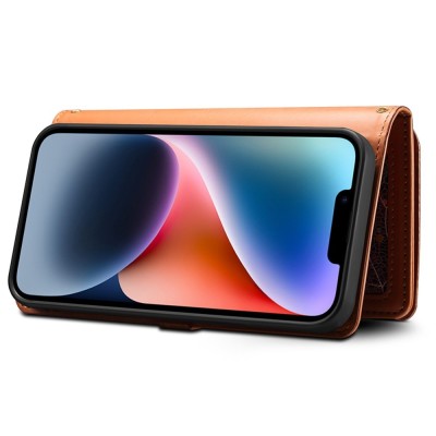 "ESEBLE" Solid Case with Detachable Wallet - Brown (iPhone 15)