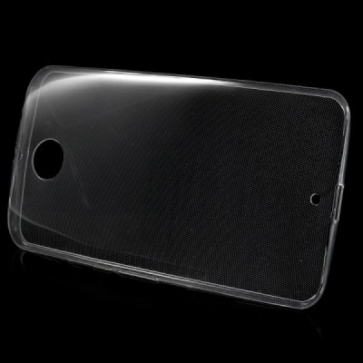 Motorola Nexus 6 skaidrus (permatomas) kieto silikono TPU ploniausias pasaulyje dėklas / Priedai.lt