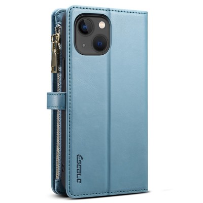 "ESEBLE" Solid Case with Detachable Wallet - Blue (iPhone 15)
