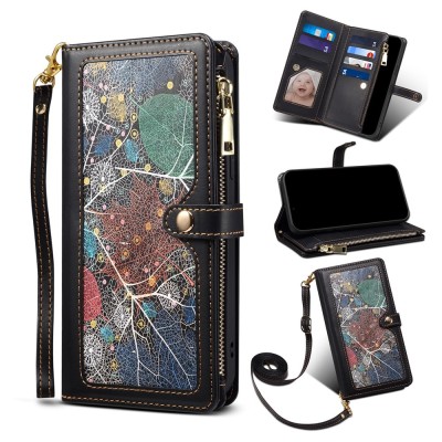 "ESEBLE" Solid Case with Detachable Wallet - Black (iPhone 15 Pro)