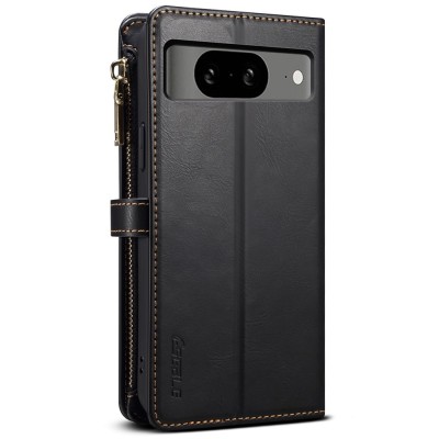 "ESEBLE" Solid Case with Detachable Wallet - Black (Pixel 8)