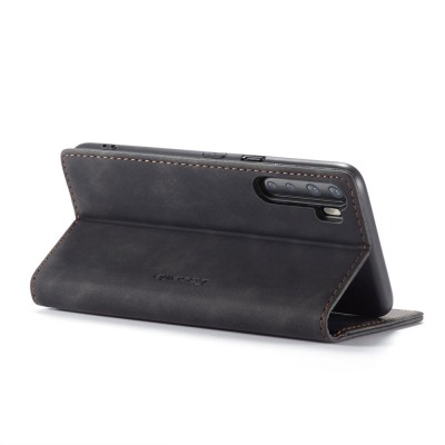 „CaseMe“ Retro Solid Flip Case - Black (OnePlus Nord)