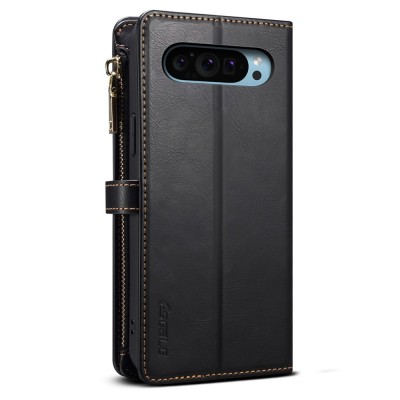 "ESEBLE" Solid Case with Detachable Wallet - Black (Pixel 9 / 9 Pro)