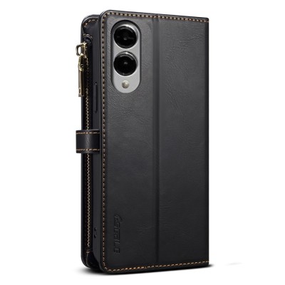 "ESEBLE" Solid Case with Detachable Wallet - Black (Galaxy S25 Edge)