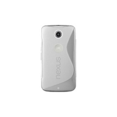 Motorola Nexus 6 skaidrus (permatomas) kieto silikono TPU dėklas - nugarėlė / Priedai.lt