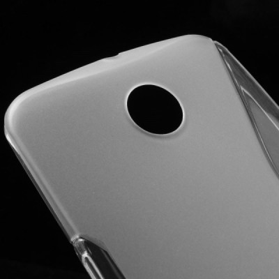 Motorola Nexus 6 skaidrus (permatomas) kieto silikono TPU dėklas - nugarėlė / Priedai.lt