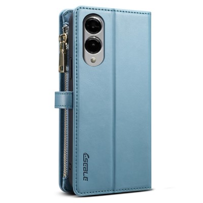 "ESEBLE" Solid Case with Detachable Wallet - Blue (Galaxy S25 Edge)