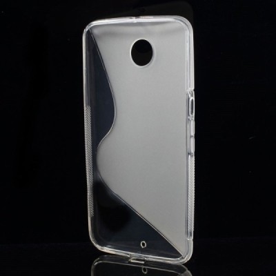 Motorola Nexus 6 skaidrus (permatomas) kieto silikono TPU dėklas - nugarėlė / Priedai.lt