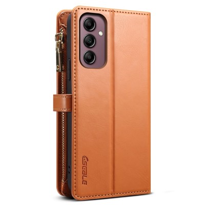 "ESEBLE" Solid Case with Detachable Wallet - Brown (Galaxy S25 FE)