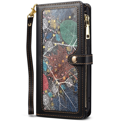 "ESEBLE" Solid Case with Detachable Wallet - Black (iPhone 15 Pro Max)