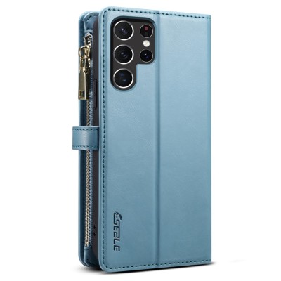 "ESEBLE" Solid Case with Detachable Wallet - Blue (Galaxy S25 Ultra)