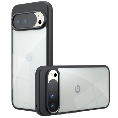 "Mofan" Clear Hard Silicone (TPU) Case - Black (Pixel 10 Pro XL)