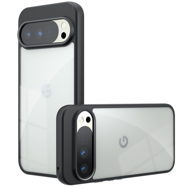 "Mofan" Clear Hard Silicone (TPU) Case - Black (Pixel 10 Pro XL)