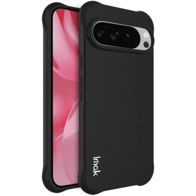 "Imak" reinforced protection hard Airbag silicone matte (TPU) case - black (Pixel 10 Pro XL)