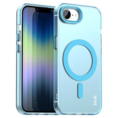"IMAK" Candy MagSafe Matte Hard Silicone (TPU) Case - Blue (iPhone 17e / 16e)