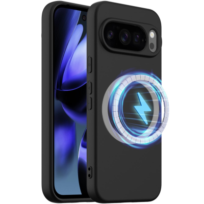 "Shell" MagSafe Hard Silicone (TPU) Case Cover - Black (Pixel 10 Pro XL)