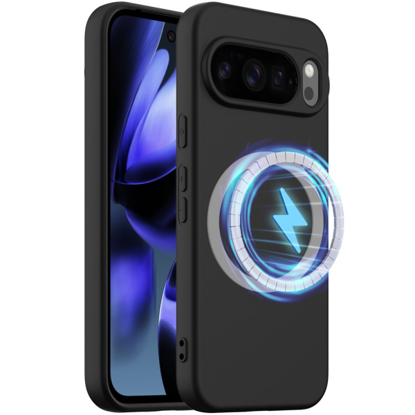 "Shell" MagSafe Hard Silicone (TPU) Case Cover - Black (Pixel 10 Pro XL)