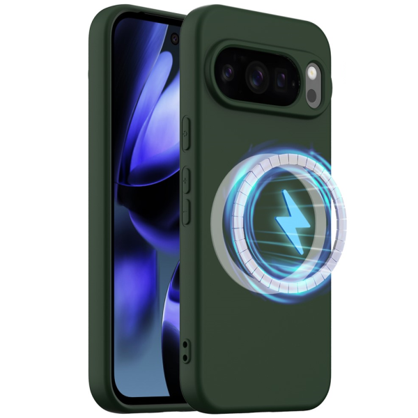 "Shell" MagSafe Hard Silicone (TPU) Case Cover - dark green (Pixel 10 Pro XL)