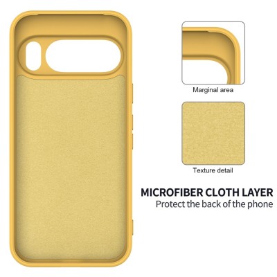 "Shell" hard silicone (TPU) case - yellow (Pixel 10 Pro XL)